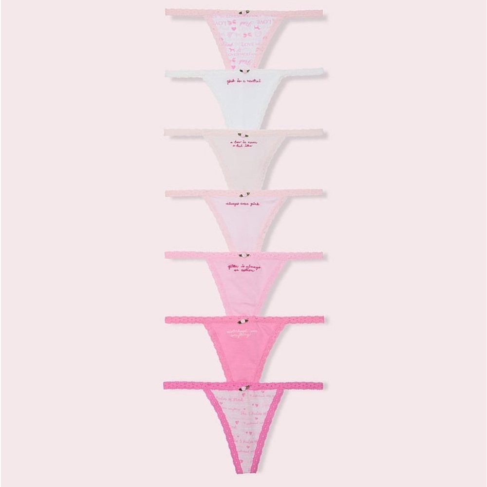 PINK Victoria's Secret Collab with LoveShackFancy Panty Box Set
